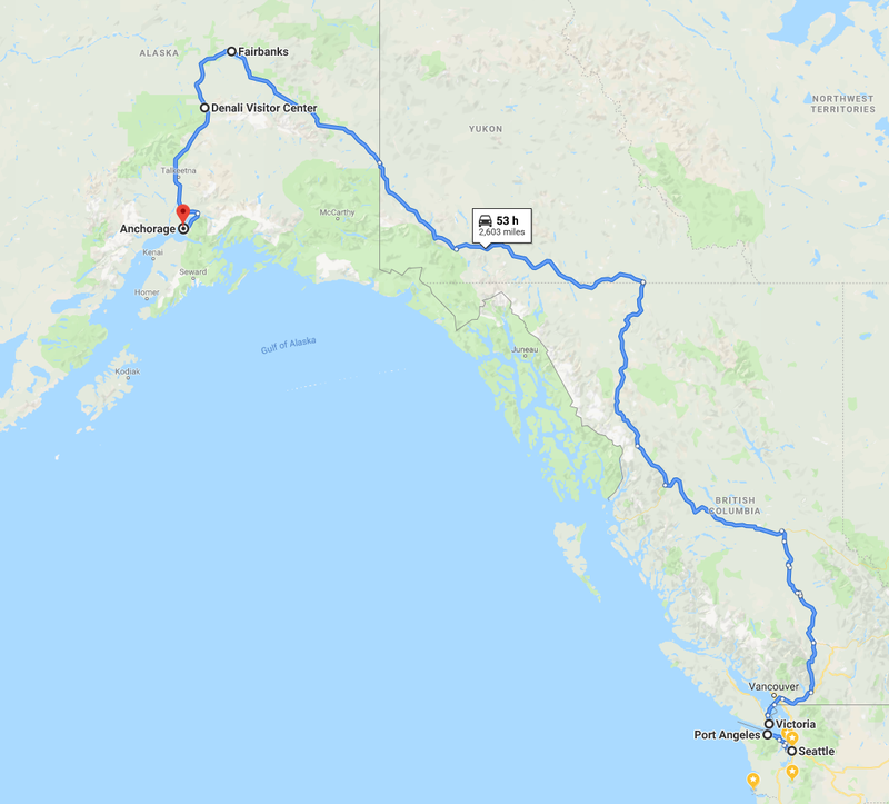 Illustration for article titled AlCan Route Planning